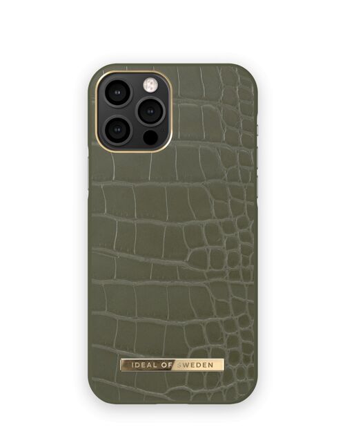 Atelier Case iPhone 12 Pro Khaki Croco