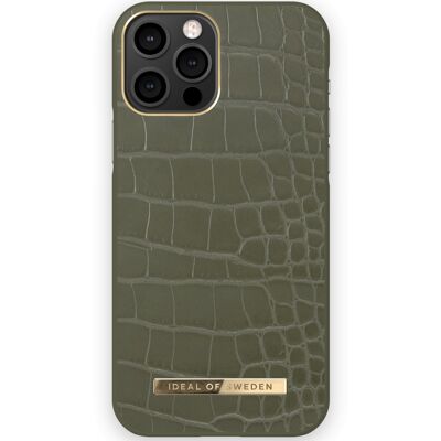 Atelier Case iPhone 12 Pro Khaki Croco