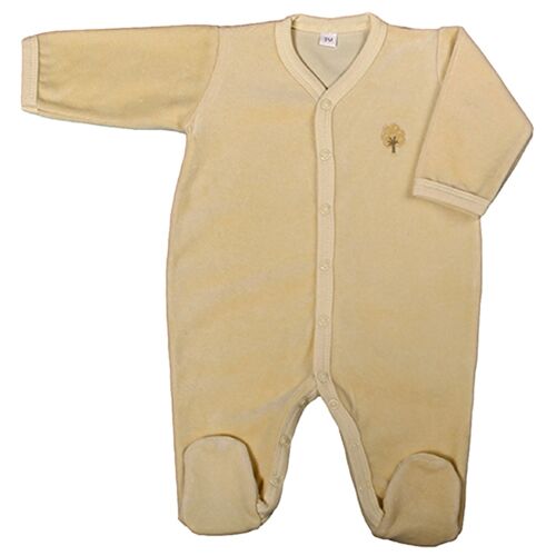 Pyjama velours 6 mois Jaune