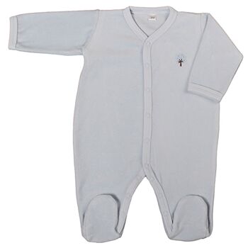 Pyjama velours 1 mois Bleu