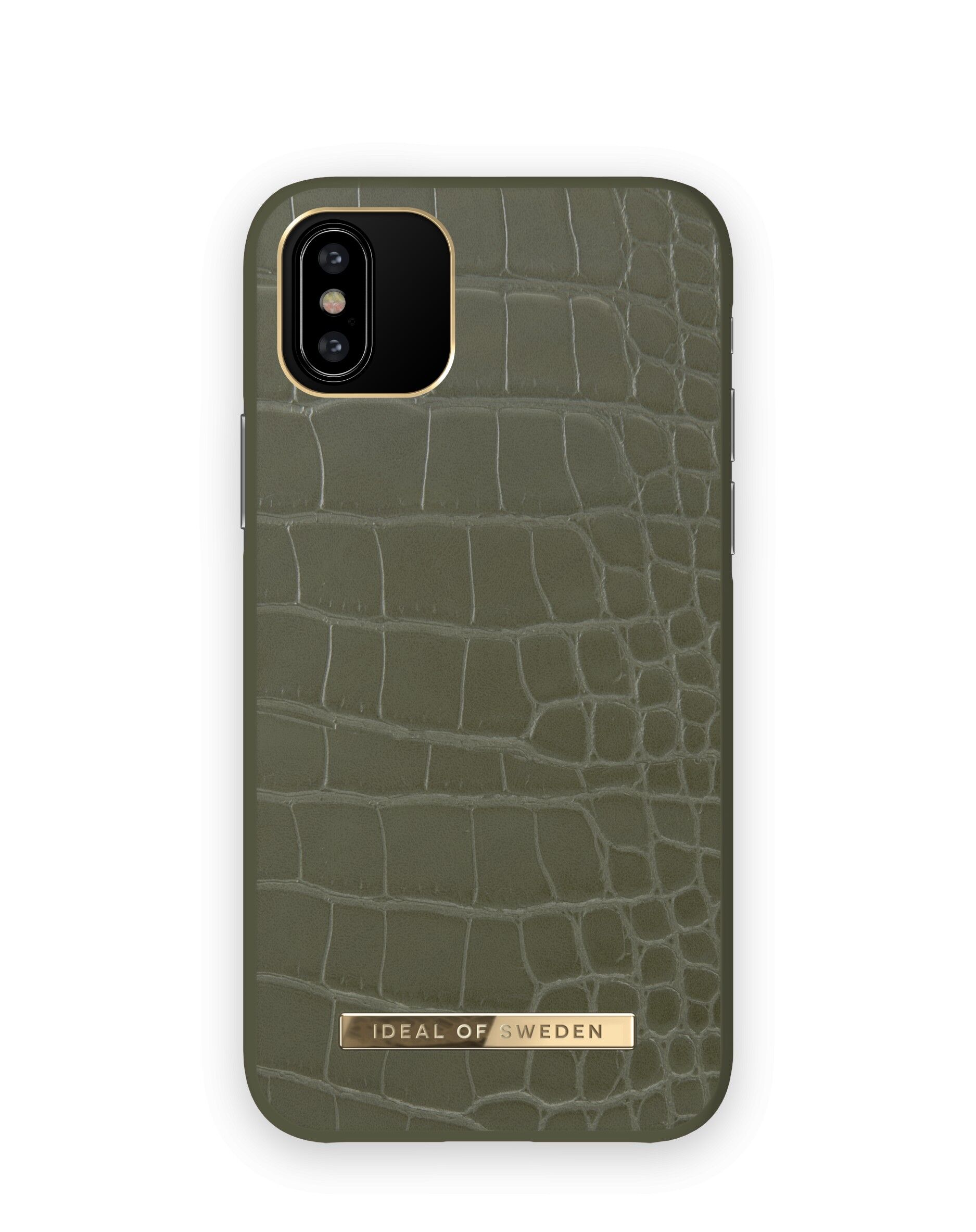 Custodia Atelier per iPhone X Khaki Croco