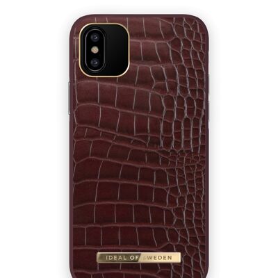 Atelier Cover iPhone X Scarlet Croco