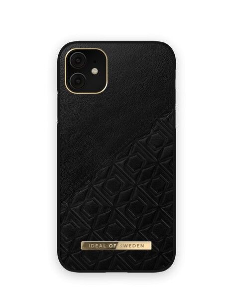 Custodia Atelier iPhone XR goffrata nera