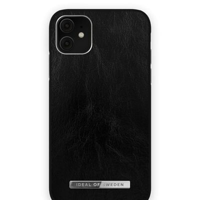 Funda Atelier para iPhone XR Negro Brillante Plateado