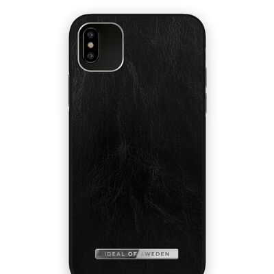 Funda Atelier para iPhone XS Max Negro Brillante Plateado