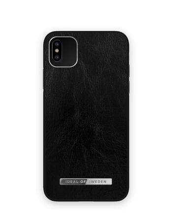 Atelier Coque iPhone XS Max Noir Brillant Argenté 1