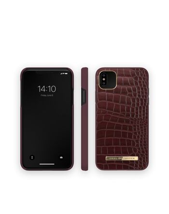 Atelier Coque iPhone XS Max Scarlet Croco 5