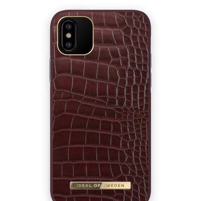 Atelier Cover iPhone XS Scarlet Croco