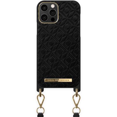 Atelier Necklace Case iPhone 12 Pro Embossed Black