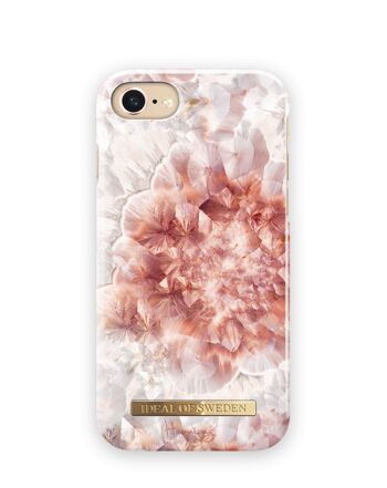 Fashion Case Hannalicious iPhone 8 Cristal de quartz rose 1