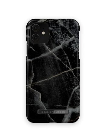 Coque Fashion iPhone 11 Black Thunder Marble