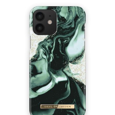 Fashion Case iPhone 12 Golden Olive Marble