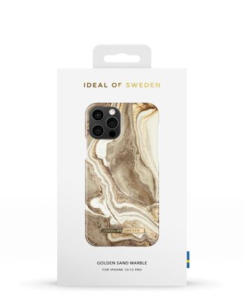 Coque Fashion iPhone 12 Golden Sand Marble 6