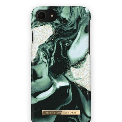 Coque Fashion iPhone 7 Doré Olive Marbre