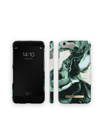 Coque Fashion iPhone 7 Plus Marbre Olive Doré 2