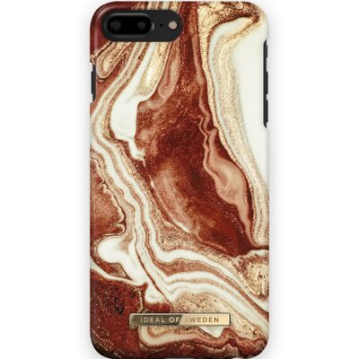 Fashion Case iPhone 7 Plus Golden rusty marble