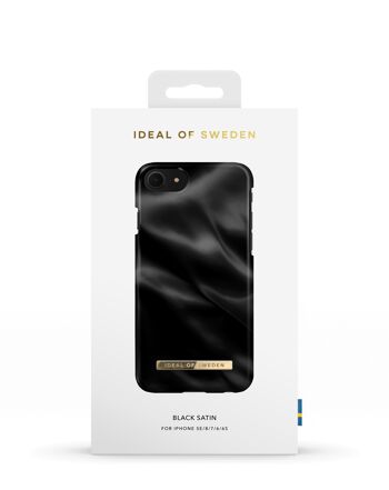 Coque Fashion iPhone 8 Noir Satiné 5