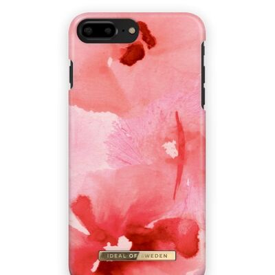 Coque Fashion iPhone 8 Plus Corail Blush Floral