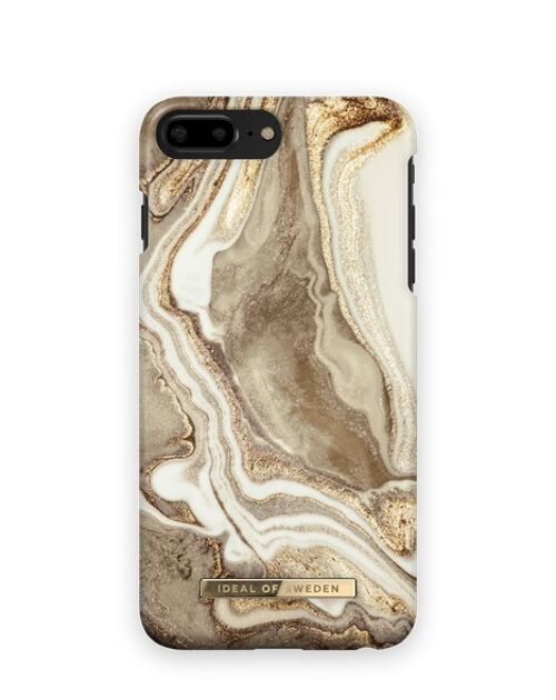 Fashion Case iPhone 8 Plus Golden sand marble