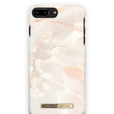 Custodia alla moda per iPhone 8 Plus in marmo rosa perla