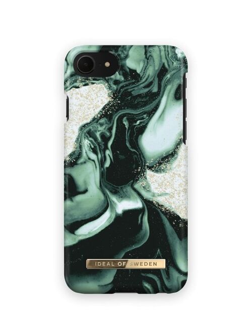 Fashion Case iPhone SE Golden Olive Marble