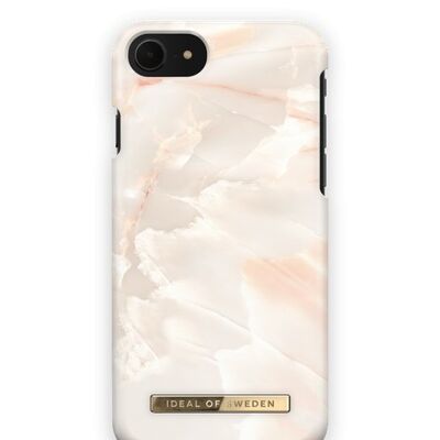 Coque Fashion iPhone SE Rose Perle Marbre