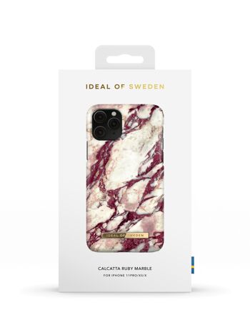 Coque Fashion iPhone X Calacatta Ruby Marble 7