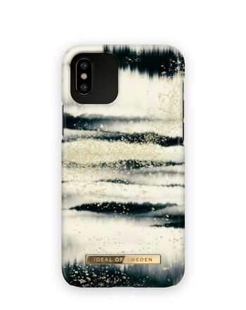 Coque Fashion iPhone X Golden Tie Dye 1