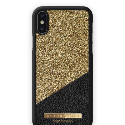 Custodia alla moda per iPhone X Night out Gold