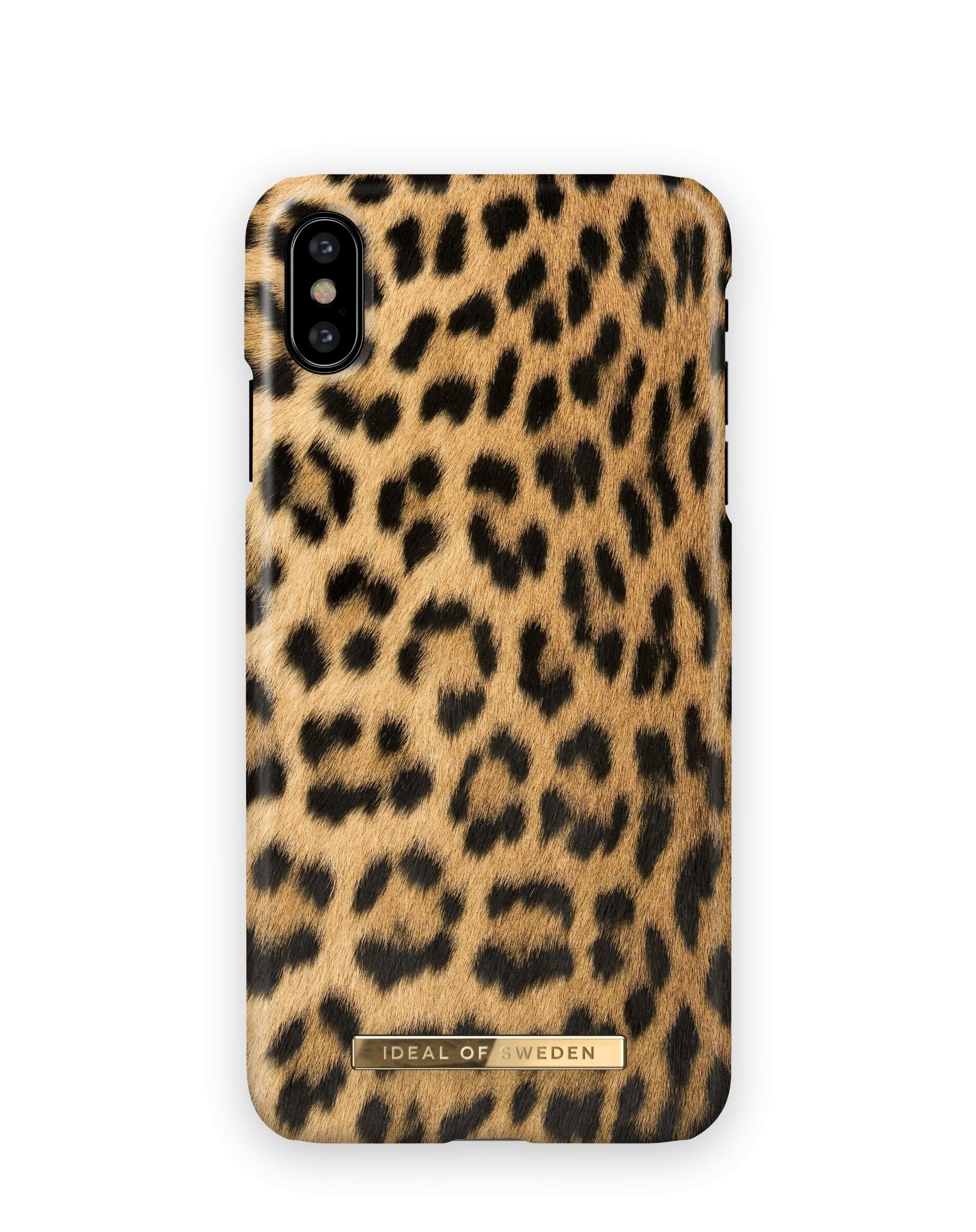 Custodia alla moda per iPhone X leopardo selvaggio