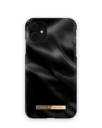 Coque Fashion iPhone XR Satin Noir