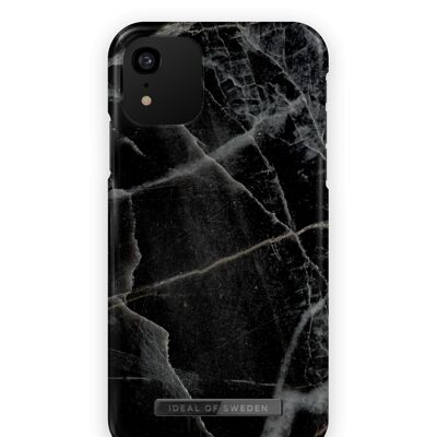 Funda Fashion iPhone XR Black Thunder Marble