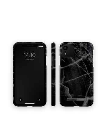 Coque Fashion iPhone XR Black Thunder Marble 5