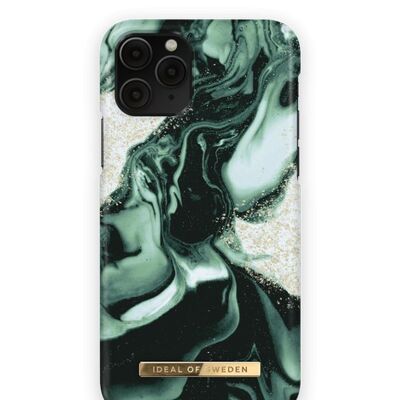 Fashion Case iPhone XS Golden Olive Marble