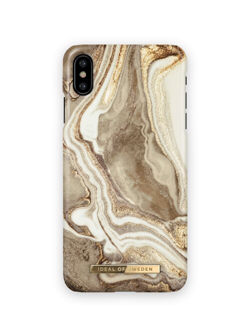 Fashion Case iPhone XS Golden sand marble