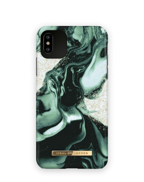 Fashion Case iPhone XS Max Golden Olive Marble