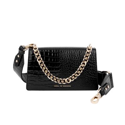 Bolso Lia Baguette Neo Noir Croco