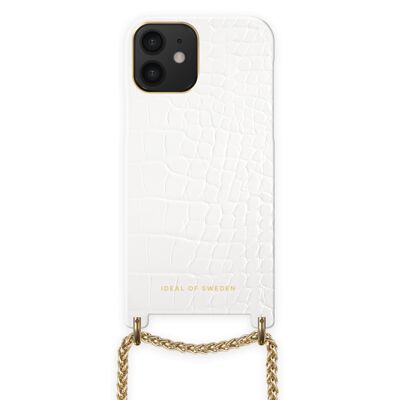 Lilou Necklace Case White Croco iPhone 12