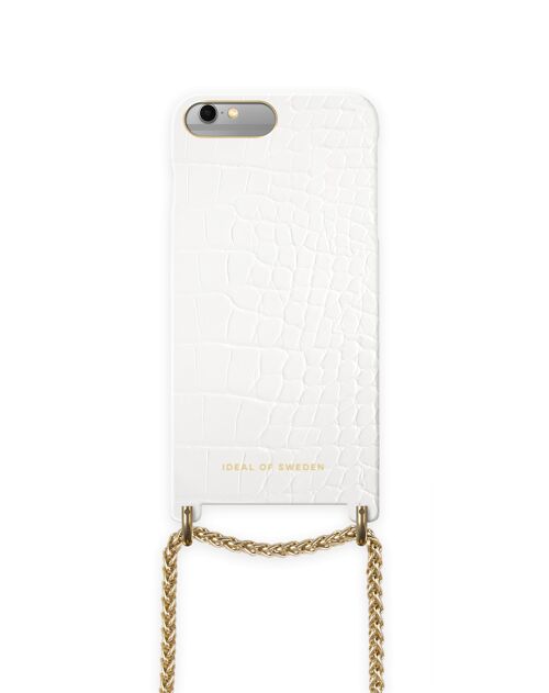 Lilou Necklace Case White Croco iPhone 6/6s Plus