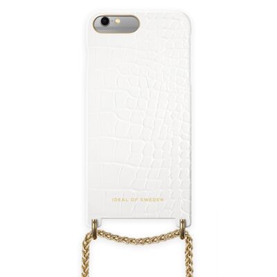 Lilou Halskettenhülle Weiß Croco iPhone 6 / 6s Plus