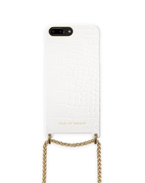 Lilou Necklace Case White Croco iPhone 7 Plus