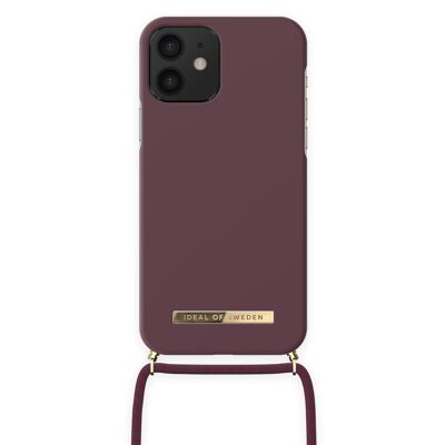 Gewöhnliche Halskette iPhone 12 Tiefe Kirsche