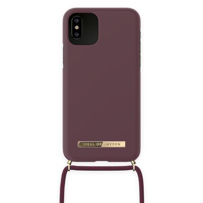 Collana ordinaria iPhone X Deep Cherry