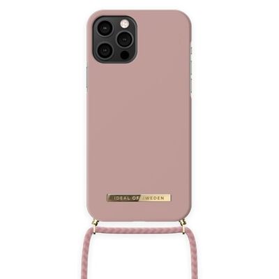 Estuche para collar de teléfono ordinario iPhone 12 Pro Misty Pink