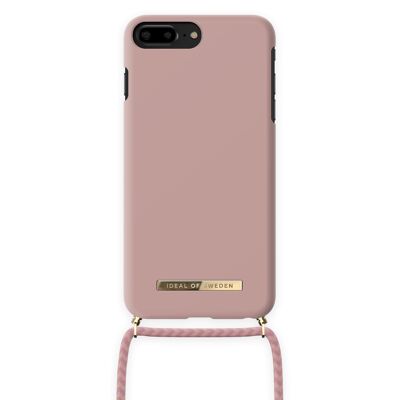 Custodia con collana per telefono ordinario iPhone 7 Plus Misty Pink