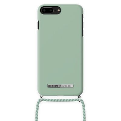 Custodia con collana per telefono ordinario iPhone 8 Plus Spring Mint