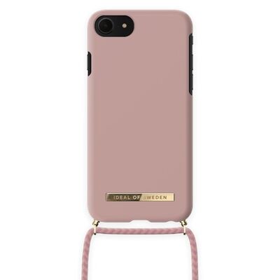 Gewöhnliche Telefon-Halsketten-Hülle iPhone SE Misty Pink