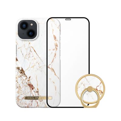 Bedrucktes Bundle Trio iPhone 13 Carrara Gold