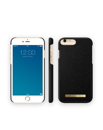 Coque Saffiano iPhone 6 / 6S Plus Noir 6