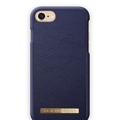 Saffiano-Hülle iPhone 8 Navy